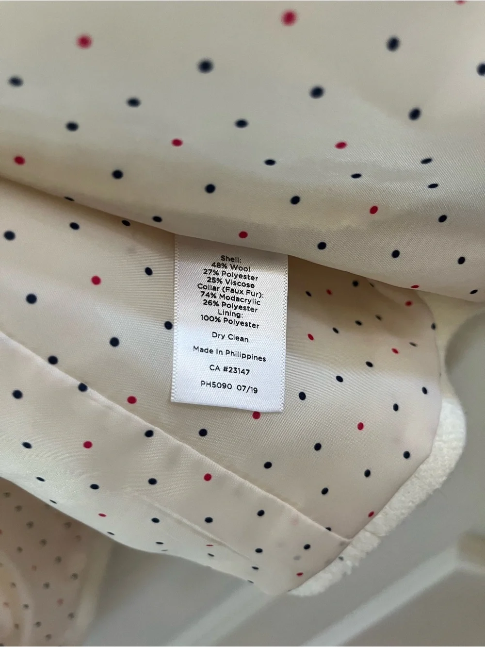 Talbots Winter white blazer, 8P